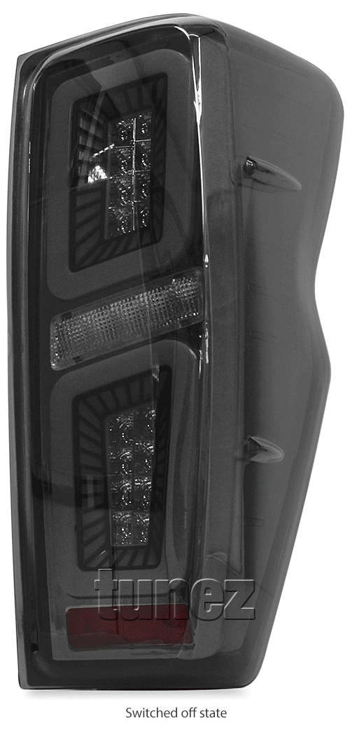 RLDM05 Isuzu D-Max Dmax 3rd Generation Gen Mk3 2021 2022 2023 2024 2025 LS-M LSM LS-U LSU SX High Terrain X-Terrain Standard Edition Version Smoke Smoked Sequential Turn Signal Replacement OEM Standard Original Replace A Pair Set Left Right Side LH RH ABS Back Rear Tail Light Tail Lamp Head Taillights LED Bulb Type Aftermarket