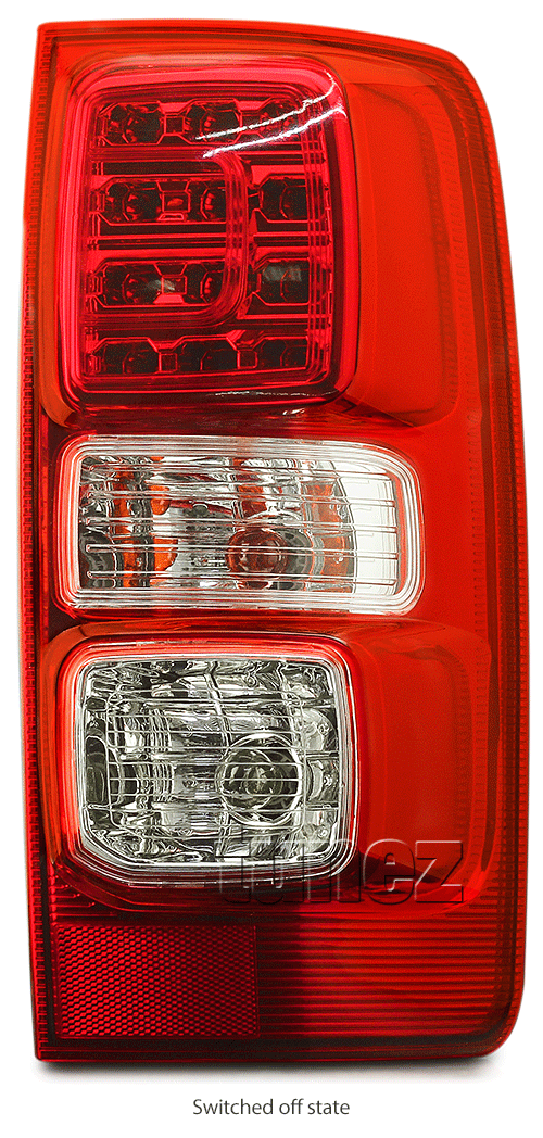 RLHC01 Holden Colorado Chevrolet Chevy Colorado Trim 2nd Generation Gen RG Mk1 Mk2 2012 2013 2014 2015 2016 2017 2018 2019 2020 LT LTZ LS LSX Z71 Replacement OEM Standard Original Replace A Pair Set Left Right Side LH RH ABS Back Rear Tail Light Tail Lamp Head Taillights LED Bulb Type Aftermarket