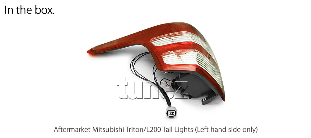 RLMT01 Mitsubishi Triton L200 Fiat Fullback MQ 5th Generation Gen Series GLX GLS GLX+ Blackline Exceed Barbarian Warrior Titan Challenger 2015 2016 2017 2018 2019 2020 Replacement OEM Standard Original Replace A Pair Set Left Right Side Lamp ABS Front Back Rear Tail Light Tail Lamp Head Light Headlight Taillights UK United Kingdom USA Australia Europe Set Kit For Car Aftermarket