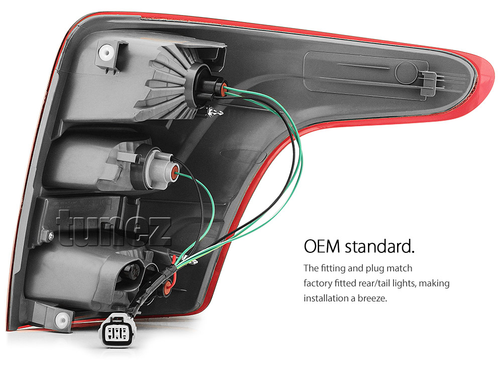 RLMT01 Mitsubishi Triton L200 Fiat Fullback MQ 5th Generation Gen Series GLX GLS GLX+ Blackline Exceed Barbarian Warrior Titan Challenger 2015 2016 2017 2018 2019 2020 Replacement OEM Standard Original Replace A Pair Set Left Right Side Lamp ABS Front Back Rear Tail Light Tail Lamp Head Light Headlight Taillights UK United Kingdom USA Australia Europe Set Kit For Car Aftermarket