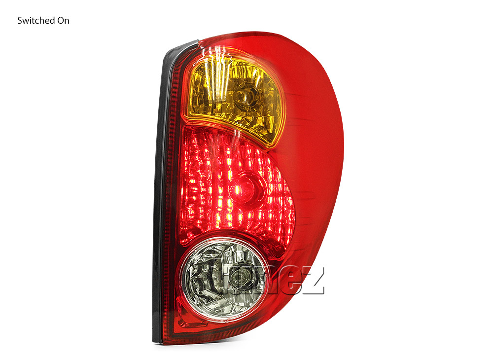 RLMT02 Mitsubishi L200 Triton ML MN 2005 2006 2007 2008 2009 2010 2011 2012 2013 2014 2015 Barbarian DI-D CR Warrior Trojan GLX GLX-R GLS Exceed Truck Ute OEM 3 Three Bulb Globe Included Tail Rear Lamp Lights Brake For Car Autotunez Tunez Taillights Rear Lamp Light Aftermarket Pair Set 2006 2007 2008 2009 2010 2011 Facelift