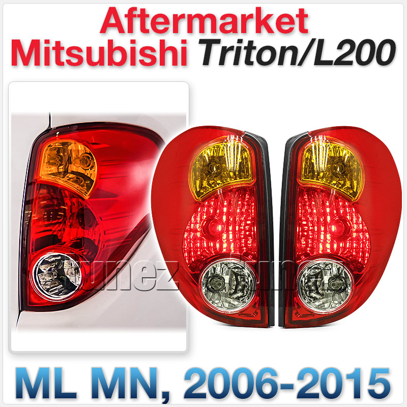 NEW Pair Set Rear Tail Lights Lamp Car Replacement For Mitsubishi Triton L200