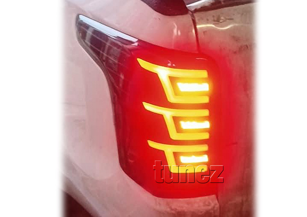 RLMT03 Mitsubishi Triton L200 Fiat Fullback MQ 5th Generation Gen Series GLX GLS GLX+ Blackline Exceed Barbarian Warrior Titan Challenger 2015 2016 2017 2018 2019 Styled Three LED Tail Rear Lamp Lights For Car Autotunez Tunez Taillights Rear Light OEM Aftermarket Pair Set Turn Signal Sequential Indicators OEM Manufacturer Premier Series 1-Year 12-month Warranty Style Look