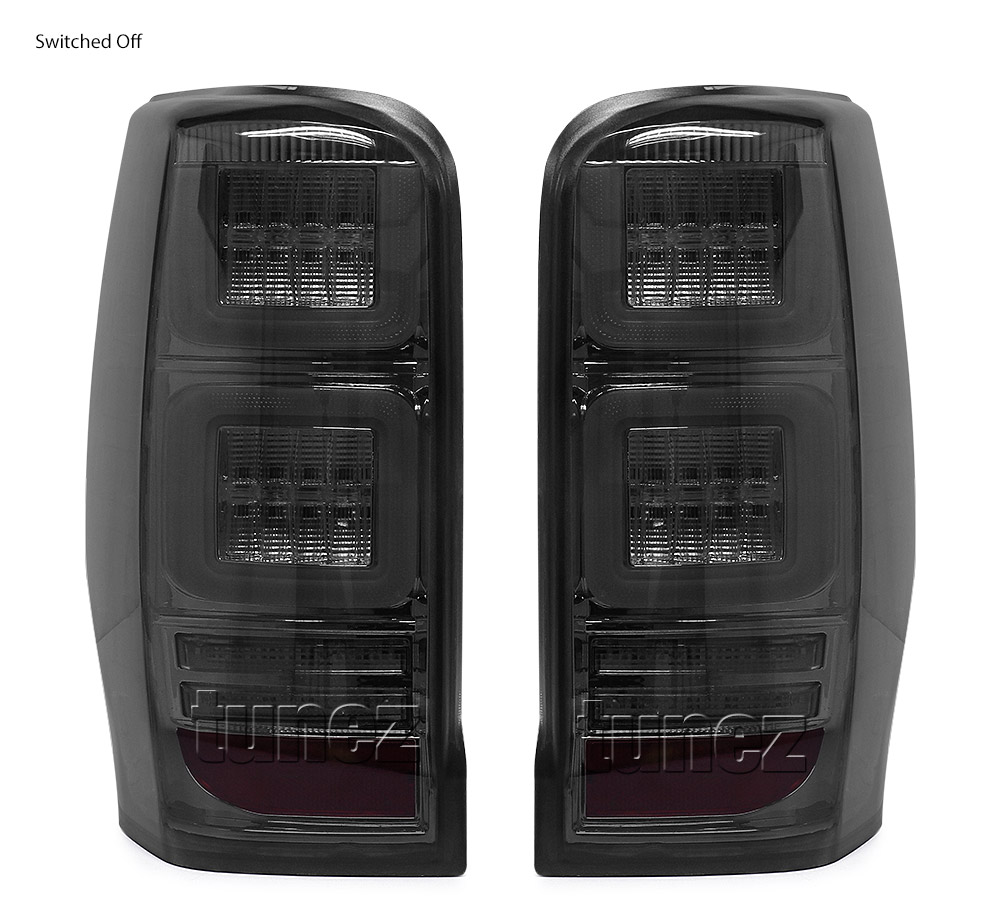 RLMT05 Mitsubishi Triton L200 Strada Fiat Fullback MR 5th Generation Gen Series GLX GLS GLX+ Blackline Exceed Barbarian Warrior Titan Challenger 2019 2020 2021 2022 Styled Three LED Tail Rear Lamp Lights For Car Autotunez Tunez Taillights Rear Light OEM Aftermarket Pair Set Turn Signal Sequential Indicators OEM Manufacturer Premier Series 1-Year 12-month Warranty Land Rover Style Look