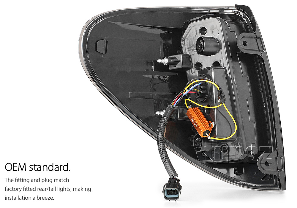 RLMT07 Mitsubishi Triton L200 ML MN Pre Post Facelift GLX GLX-R GLS9 Exceed 2006 2007 2008 2009 2010 2011 2012 2013 2014 2015 Smoke Smoked Edition Styled Three LED Tail Rear Lamp Lights For Car Autotunez Tunez Taillights Rear Light OEM Aftermarket Pair Set Turn Signal Sequential Indicators OEM Manufacturer Premier Series 1-Year 12-month Warranty Style Look Durable ABS Plastic 