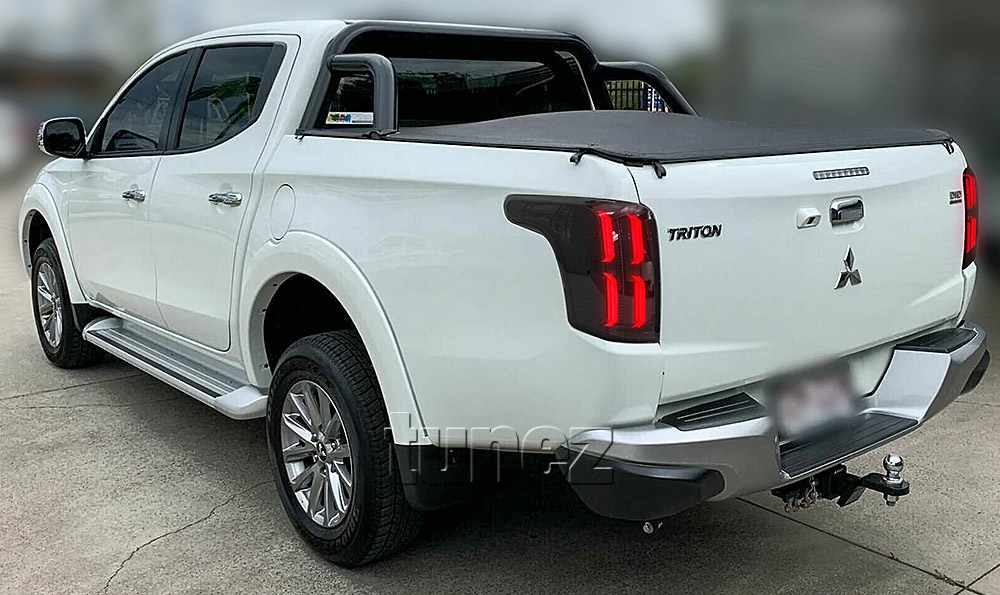 RLMT08 Mitsubishi Triton L200 Fiat Fullback MQ 5th Generation Gen Series GLX GLS GLX+ Blackline Exceed Barbarian Warrior Titan Challenger 2015 2016 2017 2018 2019 Set Turn Signal Sequential Indicator LED Tail Rear Lamp Lights For Car Autotunez Tunez Taillights Rear Light OEM Aftermarket Pair OEM Manufacturer Premier Series 1-Year 12-month Warranty Style Look