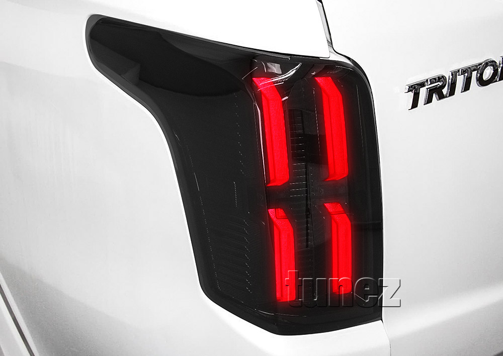 RLMT08 Mitsubishi Triton L200 Fiat Fullback MQ 5th Generation Gen Series GLX GLS GLX+ Blackline Exceed Barbarian Warrior Titan Challenger 2015 2016 2017 2018 2019 Set Turn Signal Sequential Indicator LED Tail Rear Lamp Lights For Car Autotunez Tunez Taillights Rear Light OEM Aftermarket Pair OEM Manufacturer Premier Series 1-Year 12-month Warranty Style Look