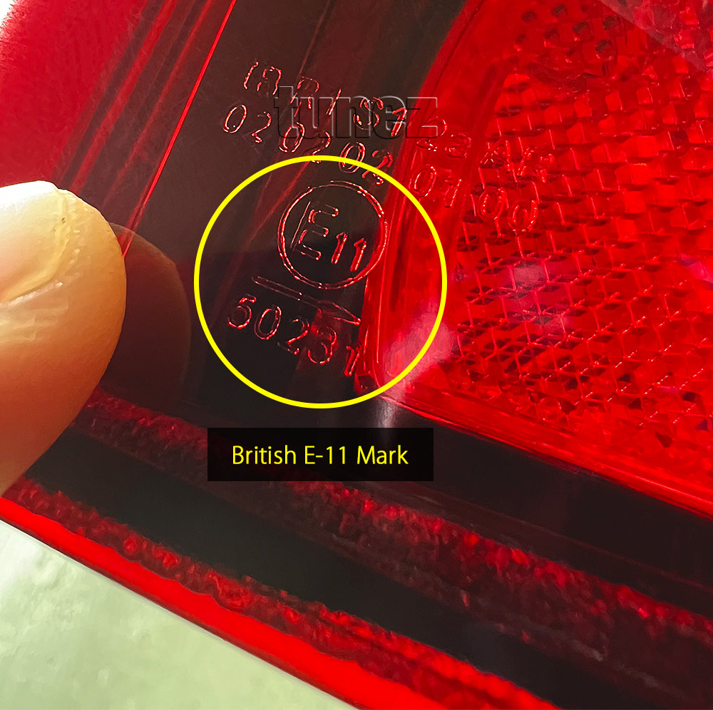 RLMT09 RLMT09L Mitsubishi L200 Triton MR 2019 2020 2021 2022 2023 Barbarian DI-D CR Warrior Trojan GLX GLX-R GLS GSR Exceed Truck Ute E11 E-Mark EMark OEM 3 Three Bulb Globe Included High Spec LED Tail Rear Lamp Light For Car Autotunez Tunez Taillights Aftermarket Left Right Pair Set