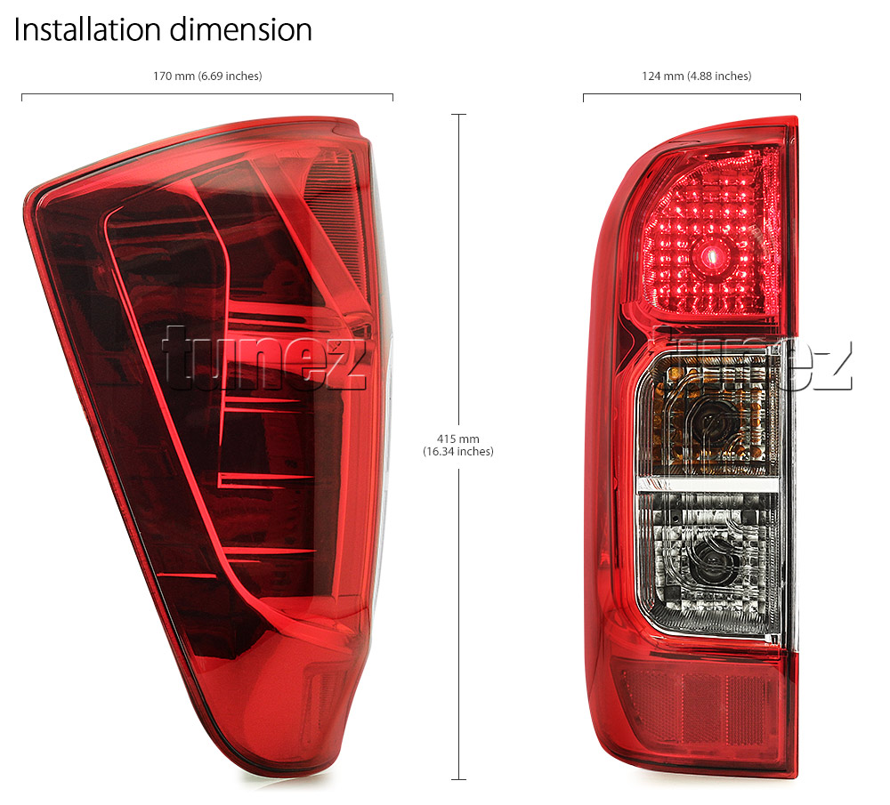 RLNP01L Nissan Navara NP300 NP 300 D23 Series DX RX ST ST-X SL Visia Acenta Acenta+ N-Connecta Tekna Replacement OEM Standard Original Replace A Pair Set Left Right Side Lamp ABS Front Back Rear Tail Light Tail Lamp Head Light Headlight Taillights UK United Kingdom USA Australia Europe Set Kit For Car Aftermarket 2014 2015 2016 2017 2018 2019