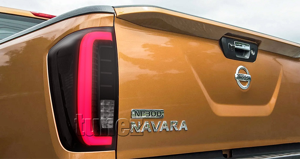 NEW LED Smoked Tail Lights Lamp Rear For Nissan Navara NP300 D23 2016