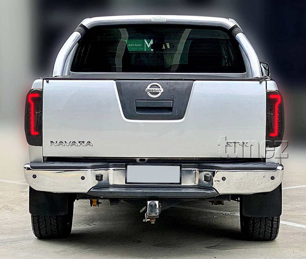 RLNV03 Nissan Navara D40 Series ST ST-X ST-X 550 Outlaw Titanium dCi Visia Acenta Tekna 2005 2006 2007 2008 2009 2010 2011 2012 2013 2014 2015 Full LED Sequential Flow Turn Signal Replacement OEM Standard Original Replace A Pair Set Left Right Side LH RH Lamp ABS Front Back Rear Tail Light Tail Lamp Head Light Headlight Taillights UK United Kingdom USA Australia Europe Set Kit For Car Aftermarket