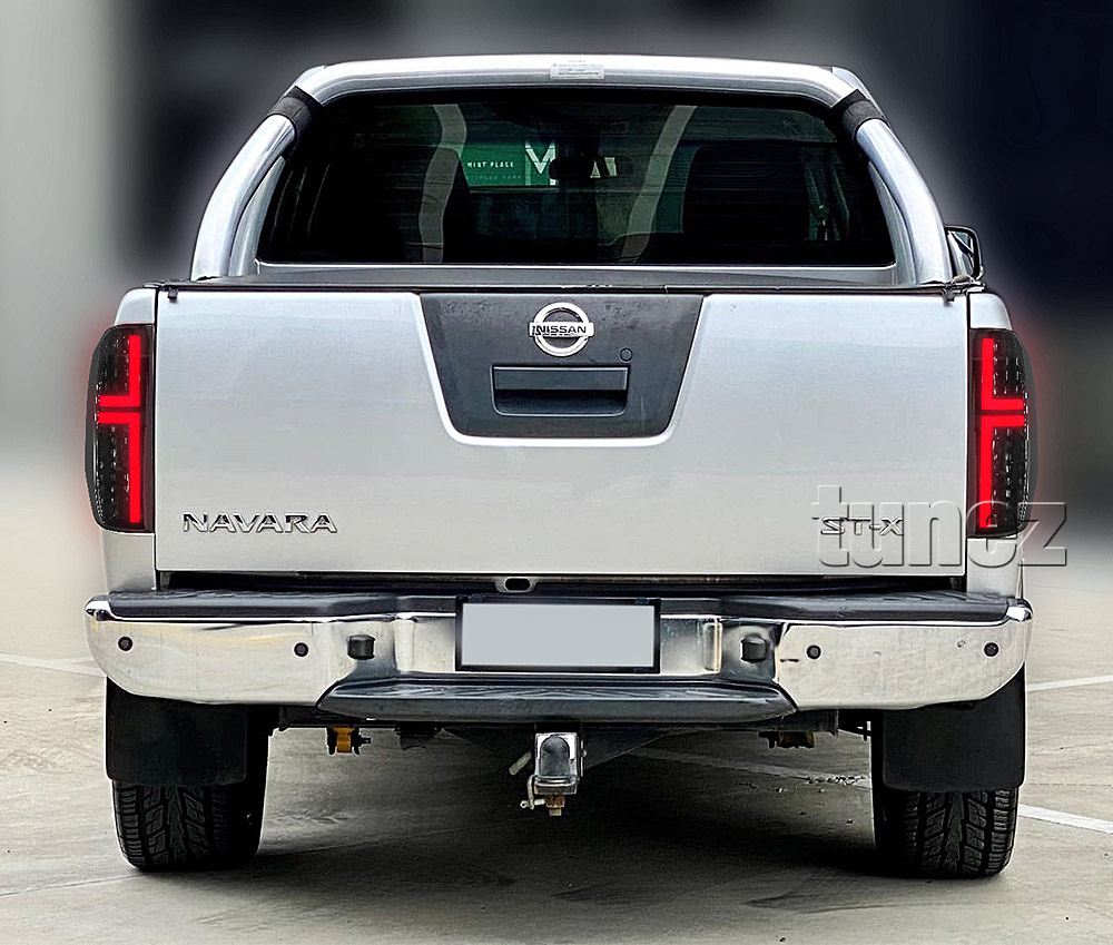 RLNV05 Nissan Navara D40 Series ST ST-X ST-X 550 Outlaw Titanium dCi Visia Acenta Tekna 2005 2006 2007 2008 2009 2010 2011 2012 2013 2014 2015 Full LED Sequential Flow Turn Signal Replacement OEM Standard Original Replace A Pair Set Left Right Side LH RH Lamp ABS Front Back Rear Tail Light Tail Lamp Head Light Headlight Taillights UK United Kingdom USA Australia Europe Set Kit For Car Aftermarket