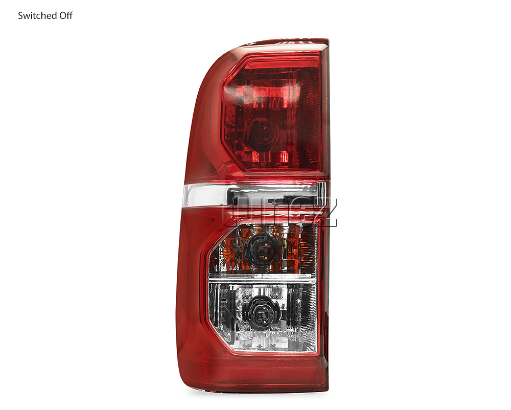 RLTH03L Left Side Only Toyota Hilux 7th Generation Gen 2004 2005 2006 2007 2008 2009 2010 2011 2012 2013 2014 2015 SR SR5 Workmate Invincible Icon Active SR SR5 Workmate Facelift Facelifted Transparent Original OEM Rear Lamp Tail Lights For Car Taillights Rear Lamp Light Aftermarket Pair Tunez Autotunez