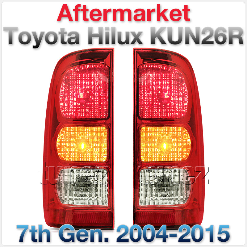 Toyota Hilux KUN26R Pair Tail Lights Rear Lamp Set SR SR5 Workmate 2004-2015 OZ