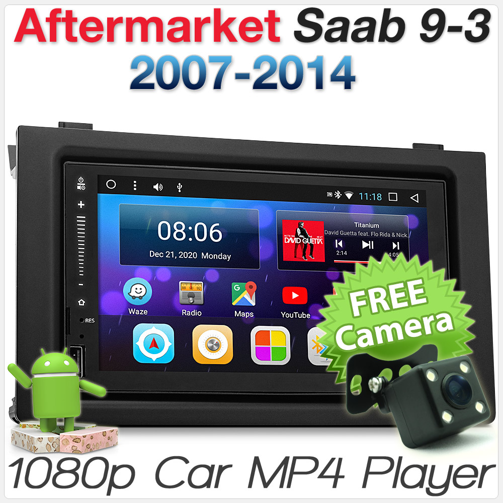 Saab 9-3 93 Android Car Player Stereo Radio MP3 USB Fascia Facia ISO Kit GPS MP4