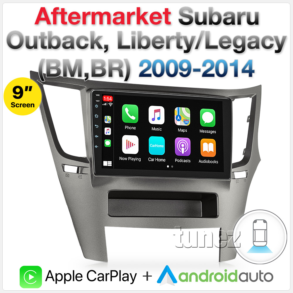 Apple CarPlay Android Auto For Subaru Outback Legacy 2010-2013 Stereo Radio MP3