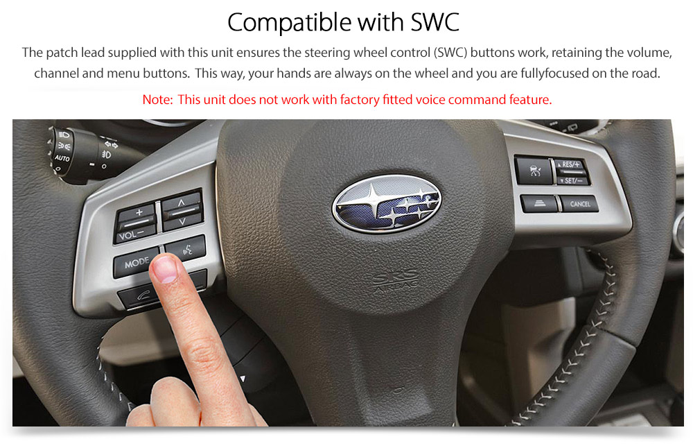 Car DVD Player Stereo Radio Subaru Impreza G4 XV G4X Facia Fascia Kit