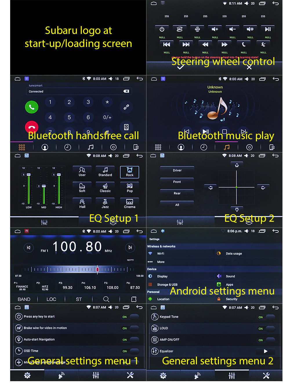 Android Car MP3 Player For Subaru Impreza G3 GPS Stereo Radio Head Unit