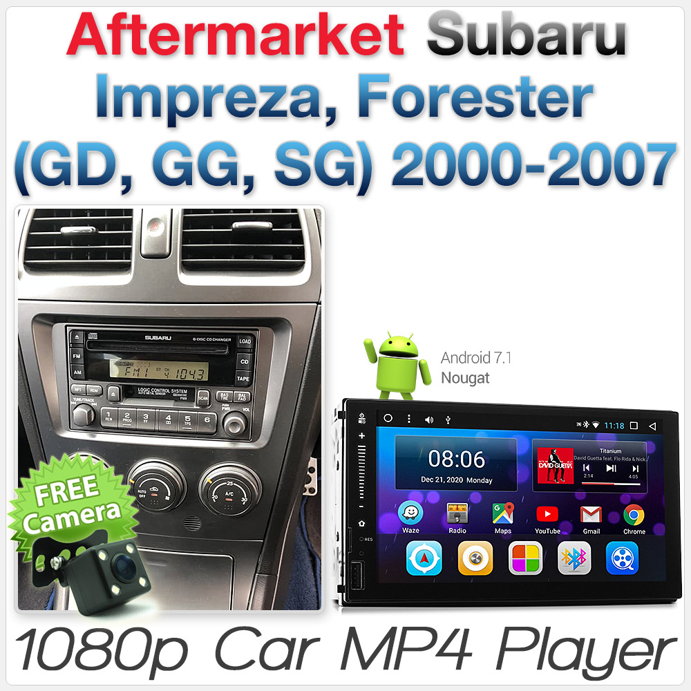 Android Car MP3 Player Subaru Impreza Forester Stereo GPS Radio Head Unit MP4