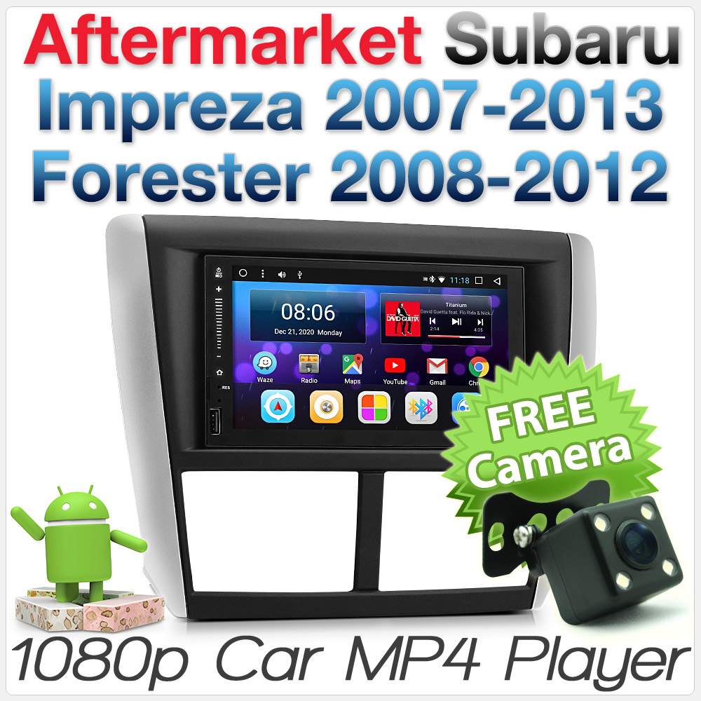 Android Car MP3 Player Subaru Impreza GH Forester SH Stereo Radio Fascia ISO Kit