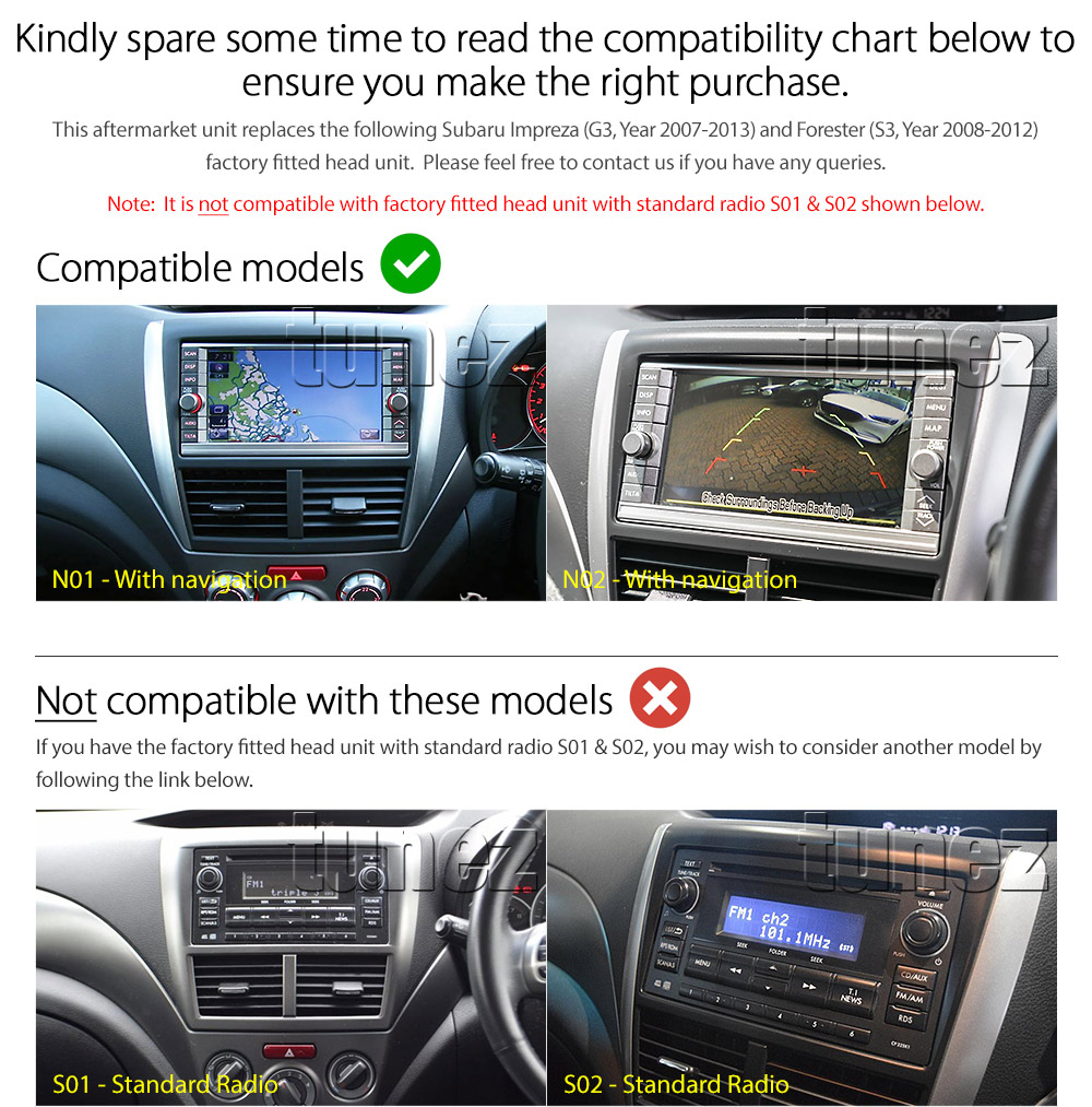 SRRSBR12AND GPS Aftermarket Subaru Impreza 3rd Third Generation Gen GE GH GR GV G3 Year 2007 2008 2009 2010 2011 2012 2013 Forester S3 SH large 9-inch 9' touchscreen Universal Double DIN Latest Australia UK European USA Original CarPlay Android Auto 10 Car USB player radio stereo 4G LTE WiFi head unit details Aftermarket External and Internal Microphone Bluetooth Europe Sat Nav Navi Plug and Play ISO Plug Wiring Harness Matching Fascia Kit Facia Free Reversing Camera Album Art ID3 Tag RMVB MP3 MP4 AVI MKV Full High Definition FHD MyLink My Link 1080p DAB+ Digital Radio DAB + Connects2 CTSSU001.2