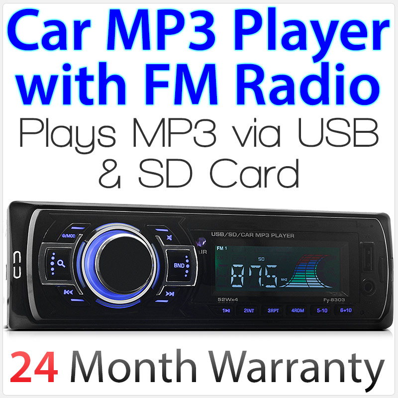 Single 1 DIN Car MP3 Player via USB SD Card FM Radio Head Unit Player Stereo