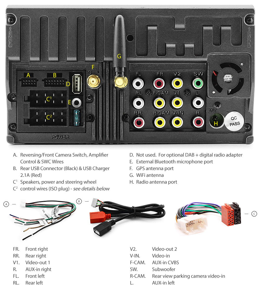 SGV07AND GPS Aftermarket Suzuki Grand Vitara 3rd Third Escudo Generation Europe European Australia UK United Kingdom USA Year 2005 2006 2007 2008 2009 2010 2011 2012 2013 2014 2015 2016 JB 7-inch Universal Double DIN Latest Original Android 7.1 Nougat car USB Charger 2.1A SD player radio stereo head unit details Aftermarket External and Internal Microphone Bluetooth Europe Sat Nav Navi Plug and Play Fascia Kit Right Hand Drive ISO Plug Wiring Harness Steering Wheel Control Double DIN MID Multi-Information Display Patch Lead Connects2 CTSSZ002.2 Free Reversing Camera Album Art ID3 Tag RMVB MP3 MP4 AVI MKV Full High Definition FHD Apple AirPlay Air Play MirrorLink Mirror Link 1080p DAB+ Digital Radio DAB + OEM