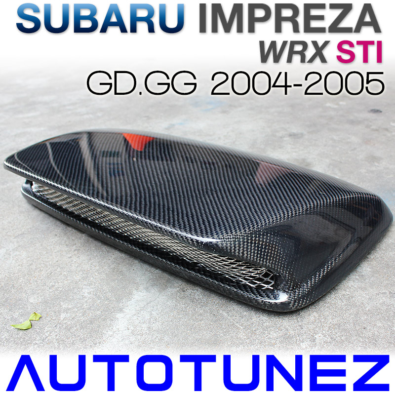 Subaru Impreza WRX STI Version 8 th Generation GD GG Air Intake Scoop Hood Bonnet Aftermarket Black 2004 2005