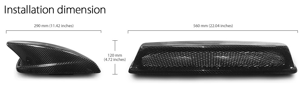 Subaru Impreza WRX STI Version 8 th Generation GD GG Air Intake Scoop Hood Bonnet Aftermarket Black 2004 2005