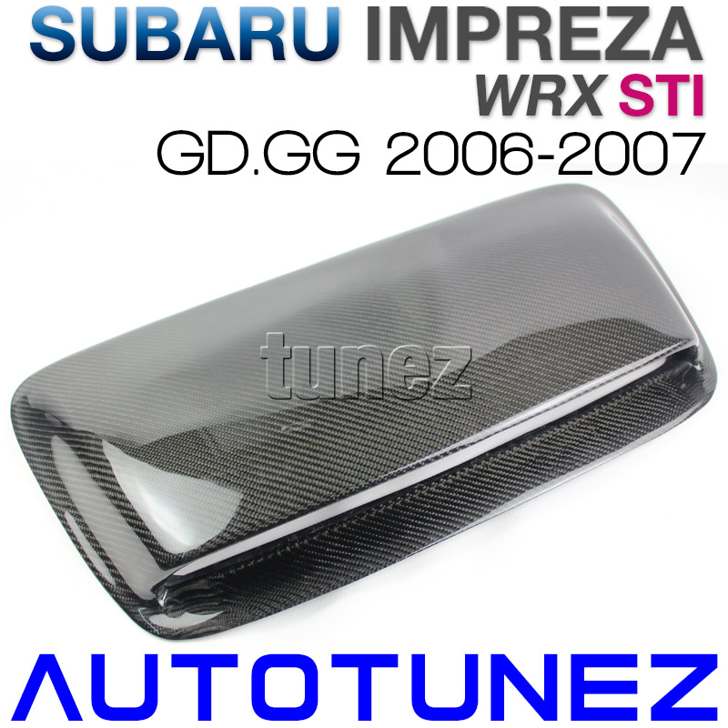 Subaru Impreza WRX STI Version 9 9th Generation GD GG Air Intake Scoop Hood Bonnet Aftermarket Real Original Carbon Fiber Black Sporty 2006 2007