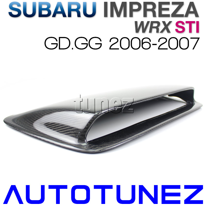 Subaru Impreza WRX STI Version 9 9th Generation GD GG Air Intake Scoop Hood Bonnet Aftermarket Real Original Carbon Fiber Black Sporty 2006 2007