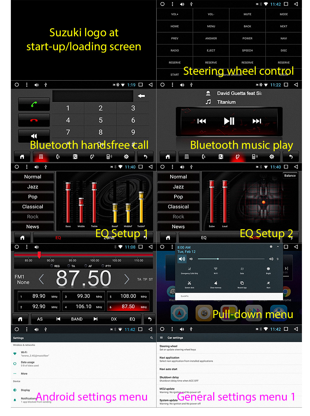 SS16AND GPS Aftermarket Suzuki Swift 3rd Third Generation Gen Europe European Australia FZ NZ Year 2011 2012 2013 2014 2015 2016 Universal Double DIN Latest Australia UK European USA Original Android 7.1 Nougat car USB Charger 2.1A SD player radio stereo head unit details Aftermarket External and Internal Microphone Bluetooth Europe Sat Nav Navi Plug and Play ISO Plug Wiring Harness Matching Fascia Kit Facia Free Reversing Camera Album Art ID3 Tag RMVB MP3 MP4 AVI MKV Full High Definition FHD AirPlay Air Play MirrorLink Mirror Link 1080p DAB+ Digital Radio DAB + Connects2 CTSSZ002.2