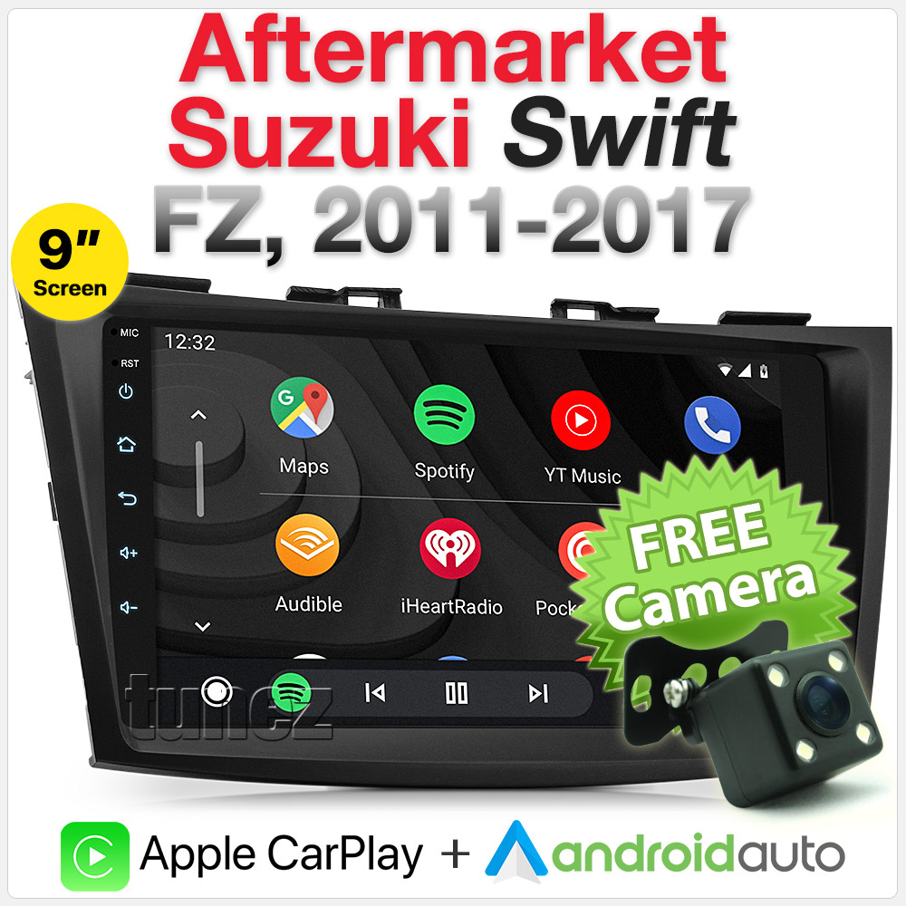 Apple CarPlay Android Auto For Suzuki Swift 2012-2017 FZ Head Unit Radio Stereo