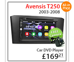 TA12DVD Toyota Avensis T250 2nd Second Generation 2003 2004 2005 2006 2007 2008 7-inch Double DIN Direct Loading design car DVD USB SD player FM radio stereo head unit details Aftermarket External and Internal Microphone Bluetooth RMVB AVI MP3 MP4 MKV 1080p Full High Definition FHD Fascia Facia Kit Plug & Play ISO Plug Wiring Harness Radio Adapter Steering Wheel Control Dimension Installation Free Reversing Camera Connects2