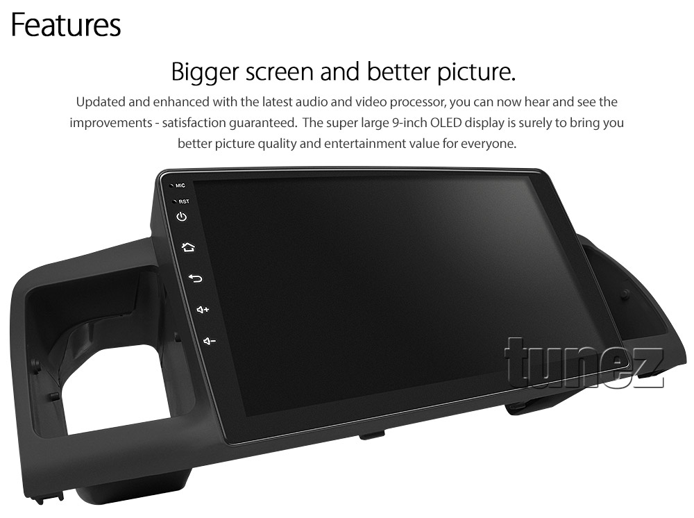 TCL08AND GPS Aftermarket Toyota Corolla E120 Year 2002 2003 2004 2005 2006 9-inch touchscreen Universal Double DIN Latest Australia UK European USA Original CarPlay Android Auto 10 Car USB player radio stereo 4G LTE WiFi head unit details Aftermarket External and Internal Microphone Bluetooth Europe Sat Nav Navi Plug and Play ISO Plug Wiring Harness Matching Fascia Kit Facia Free Reversing Camera Album Art ID3 Tag RMVB MP3 MP4 AVI MKV Full High Definition FHD 1080p DAB+ Digital Radio DAB + Connects2 CTSIZ001.2