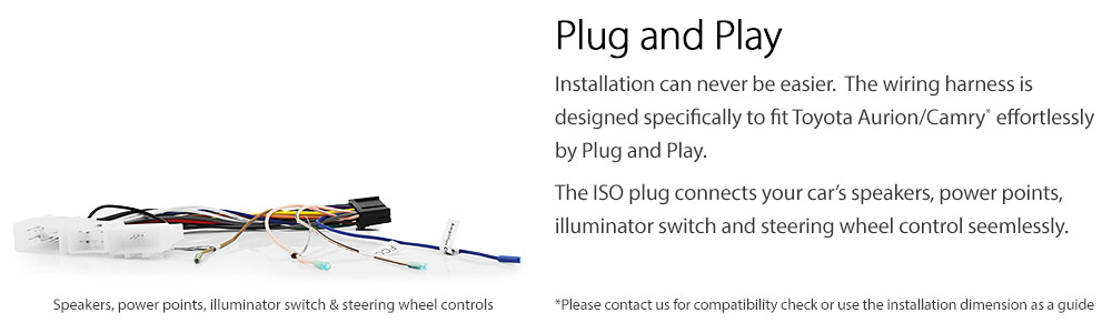 TCMR11AND GPS Toyota Aurion Camry XV40 ACV40R AT-X Presara Prodigy Sportivo SX6 ZR6 Touring Year 2006 2007 2008 2009 2010 2011 chassis 9-inch touchscreen Universal Double DIN Latest Australia UK European USA Original CarPlay Android Auto 10 Car USB player radio stereo 4G LTE WiFi head unit details Aftermarket External and Internal Microphone Bluetooth Europe Sat Nav Navi Plug and Play ISO Plug Wiring Harness Matching Fascia Kit Facia Free Reversing Camera Album Art ID3 Tag RMVB MP3 MP4 AVI MKV Full High Definition FHD 1080p DAB+ Digital Radio DAB + Connects2 CTSIZ001.2