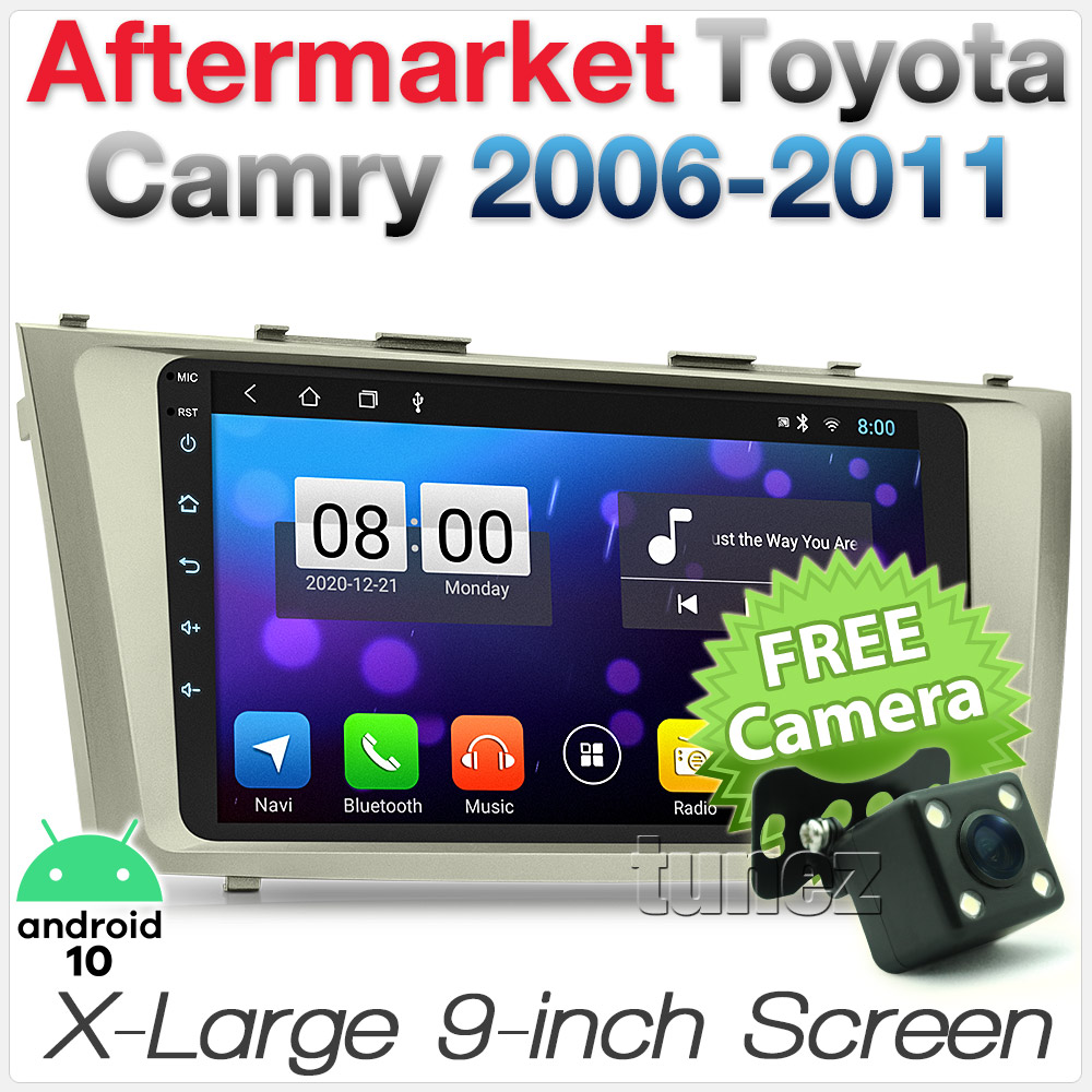 9" Android MP3 Car Player Toyota Camry XV40 2006-2011 Radio Stereo GPS Fascia
