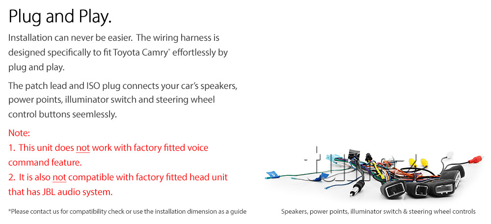 TCMR12AND GPS Aftermarket Toyota Camry 7th Generation Gen Year 2012 2013 2014 2015 2016 2017 capacitive 10 inches touchscreen Universal Double DIN Latest Australia UK European USA Original CarPlay Android Auto 10 Car USB player radio stereo 4GdLTE WiFi head unit details Aftermarket External and Internal Microphone Bluetooth Europe Sat Nav Navi Plug and Play ISO Plug Wiring Harness Matching Fascia Kit Facia Free Reversing Camera Album Art ID3 Tag RMVB MP3 MP4 AVI MKV Full High Definition FHD 1080p DAB+ Digital Radio DAB + Connects2 CTSIZ001.2