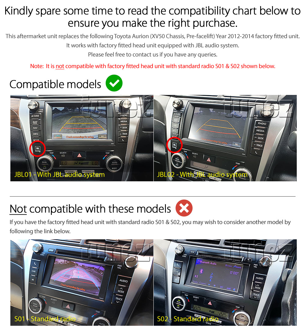 TCMR13AND GPS Aftermarket Toyota Camry 2nd Generation Gen Year 2012 2013 2014 Pre Facelift touchscreen capacitive 10 inches touchscreen Universal Double DIN Latest Australia UK European USA Original CarPlay Android Auto 10 Car USB player radio stereo 4GdLTE WiFi head unit details Aftermarket External and Internal Microphone Bluetooth Europe Sat Nav Navi Plug and Play ISO Plug Wiring Harness Matching Fascia Kit Facia Free Reversing Camera Album Art ID3 Tag RMVB MP3 MP4 AVI MKV Full High Definition FHD 1080p DAB+ Digital Radio DAB + Connects2 CTSIZ001.2