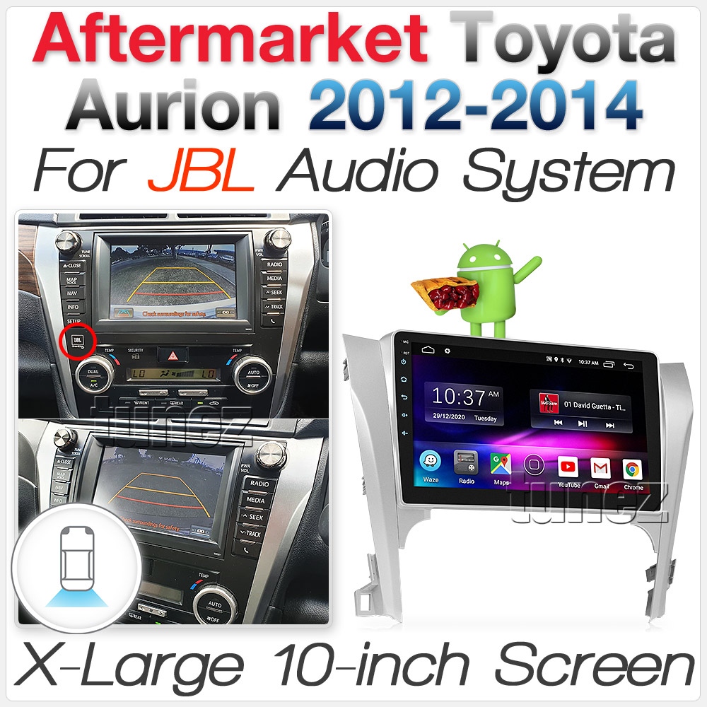  10" Android Car MP3 Player For Toyota Aurion 2012 2013 XV50 JBL Radio Fascia GPS