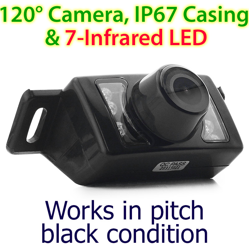 120° Wide Angle / Waterproof IP67 / 7-Infrared LED