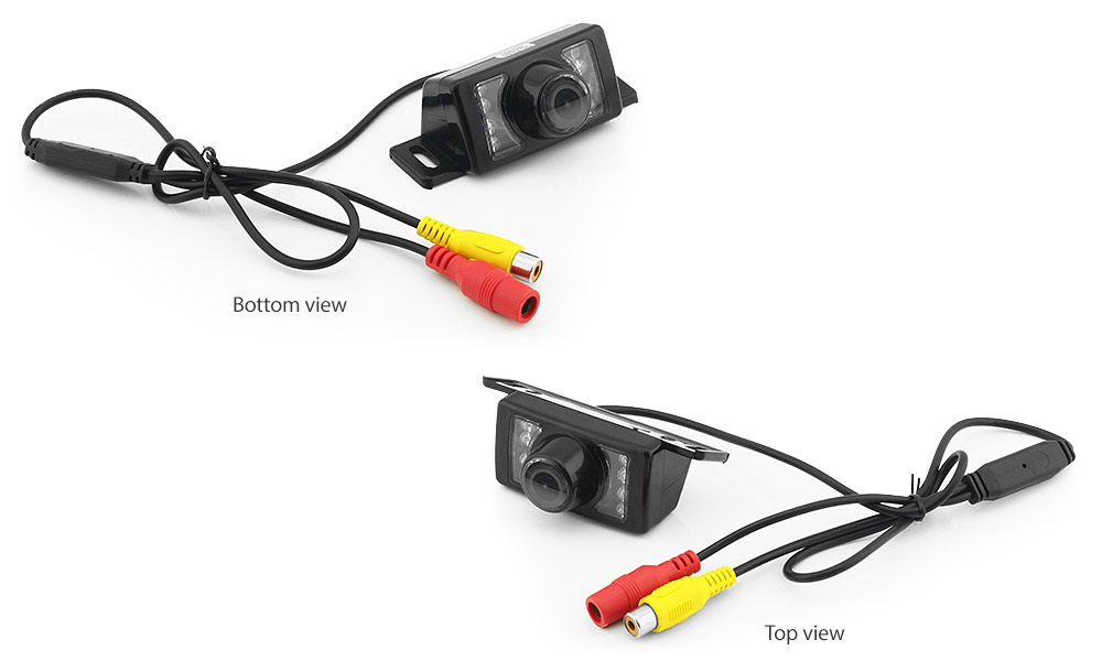 TCU09 Universal reversing parking reverse camera for car night and day view 120 degree wide angle CCD light sensor infra-red IR LED