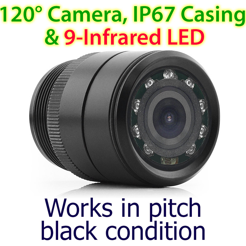 120° Wide Angle / Waterproof IP67 / 9-Infrared LED