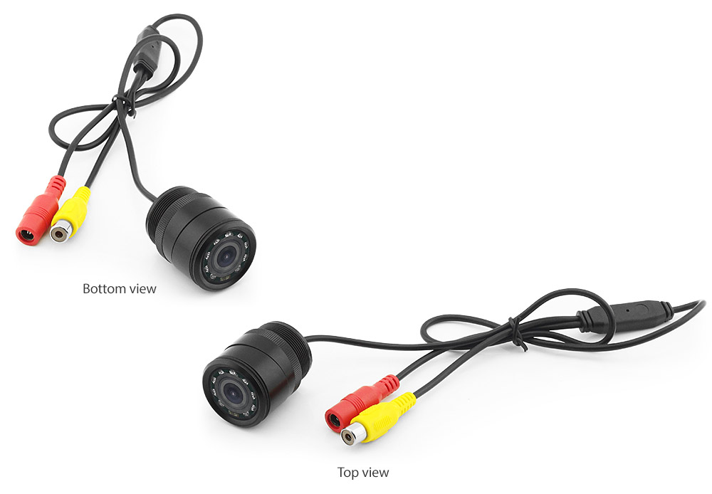 TCU12 Universal reversing parking reverse camera for car night and day view 120 degree wide angle CCD light sensor infra-red IR LED Drill Drilling