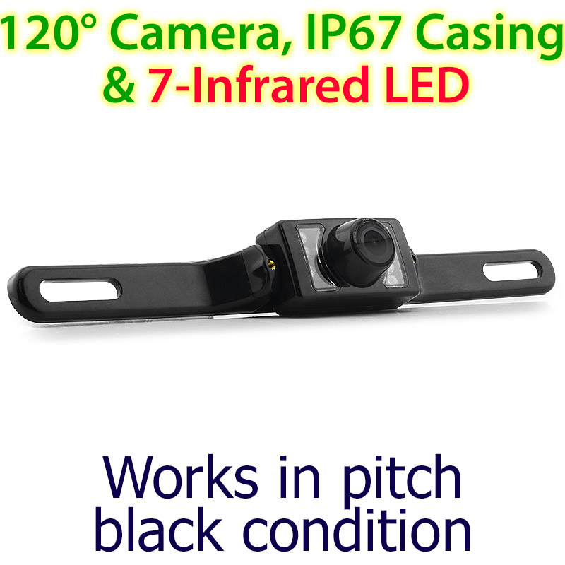 120° Wide Angle / Waterproof IP67 / 7-Infrared LED