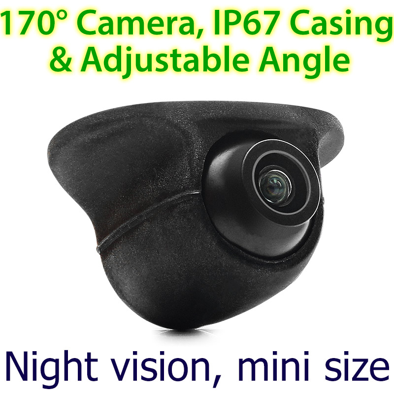 Car Front Side View Forward Camera Colour Parking Night Mode Mini 170 Degree