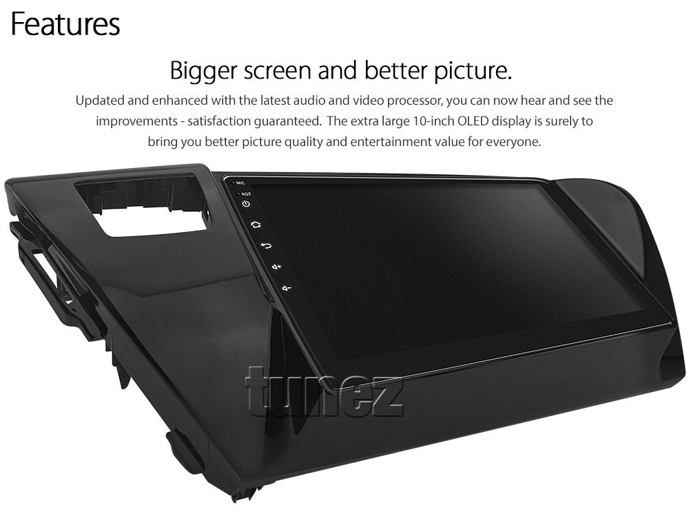 TH01AND GPS Aftermarket Toyota Hilux 2015 2016 2017 2018 2019 2020 2021 SR SR5 Workmate Rogue Rugged X chassis 8th generation gen GUN1 AN120 AN130 10-inch touchscreen Universal Double DIN Latest Australia UK European USA Original CarPlay Android Auto 10 Car USB player radio stereo 4G LTE WiFi head unit details Aftermarket External and Internal Microphone Bluetooth Europe Sat Nav Navi Plug and Play ISO Plug Wiring Harness Matching Fascia Kit Facia Free Reversing Camera Album Art ID3 Tag RMVB MP3 MP4 AVI MKV Full High Definition FHD 1080p DAB+ Digital Radio DAB + Connects2 CTSIZ001.2