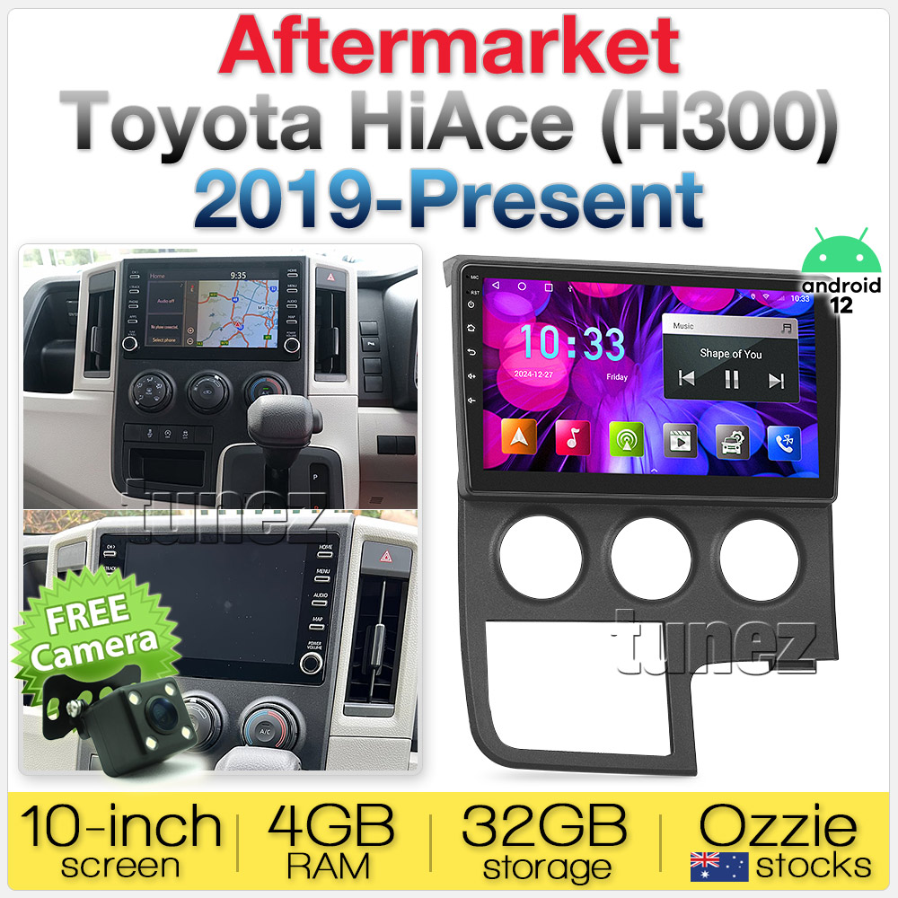 10" Android Car MP3 Player For Toyota HiAce H300 2020 2021 Stereo Radio GPS MP4