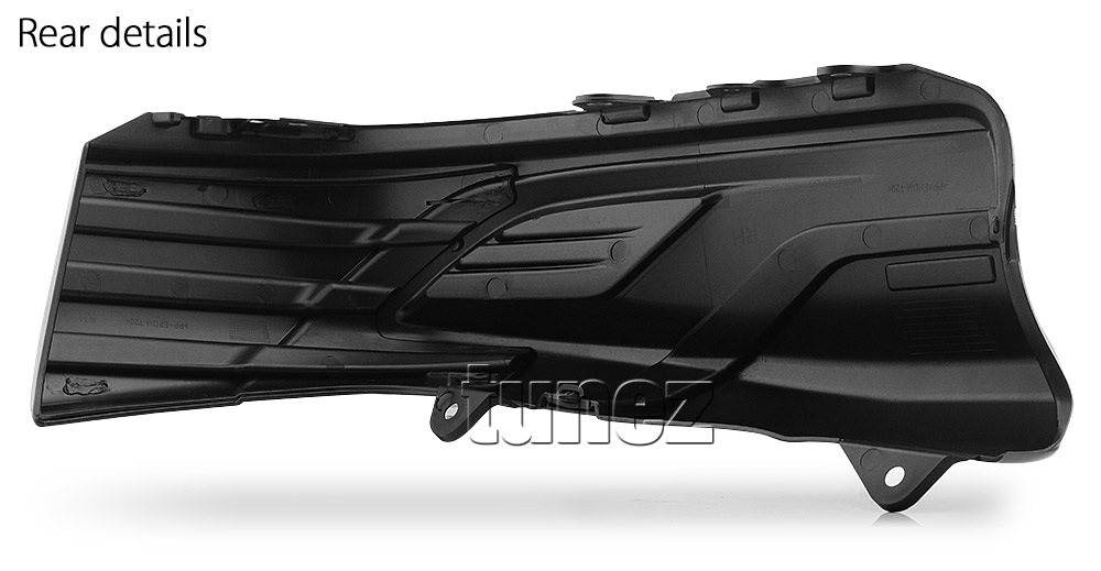 THB01 Toyota Hilux 8th Generation AN120 AN130 GUN1 GUN 1 Revo Red Strip Gen Matte Matt Black Cover Guard Rear Bumper Mask 3M ABS Plastic For Car Truk Rear Aftermarket Pair 2016 2017 2018 SR SR5 Workmate Active Icon Invincible X TRD