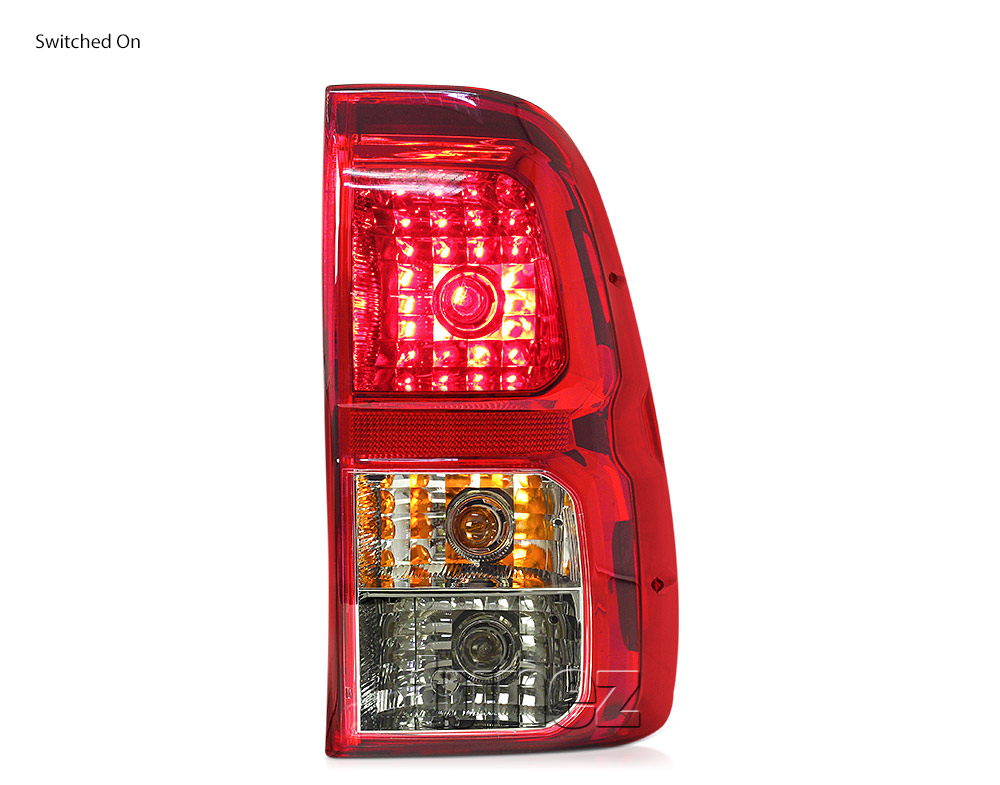 THL03 Toyota Hilux AN120 AN130 GUN1 8th Generation Gen 2015 2016 2017 2018 2019 2020 2021 Rouge Rugged X SR SR5 Workmate Replacement OEM Standard Original Replace A Pair Set Left Right Side LH RH ABS Back Rear Tail Light Tail Lamp Head Taillights LED Bulb Type Aftermarket